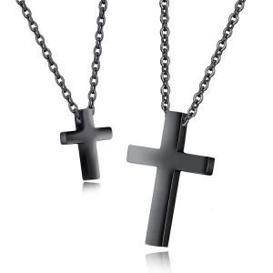 2022 Custom Logo New Couple Jewelry Necklace Cross Pendant Necklace for Men