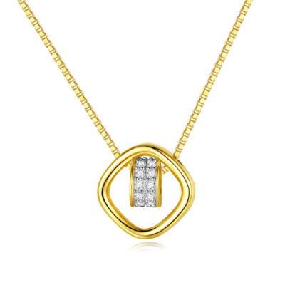 Shining Bling Cubic Zircon Clavicle Chain Pendant Necklace
