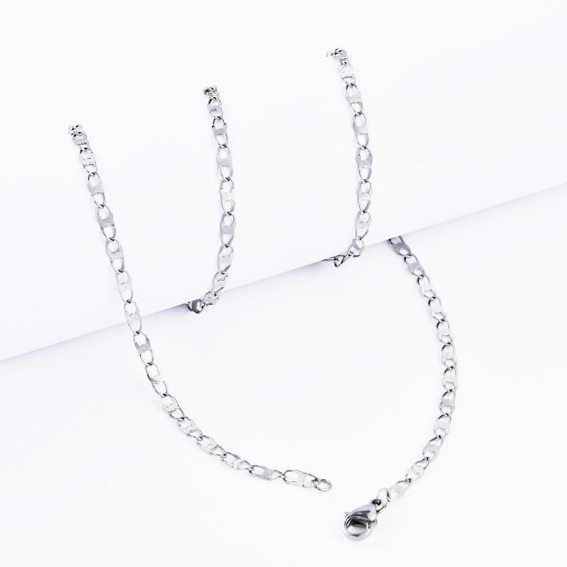 Hot Sell Fashion Accessories Stainless Steel Jewellery Anchor Chain Necklace for Pendants