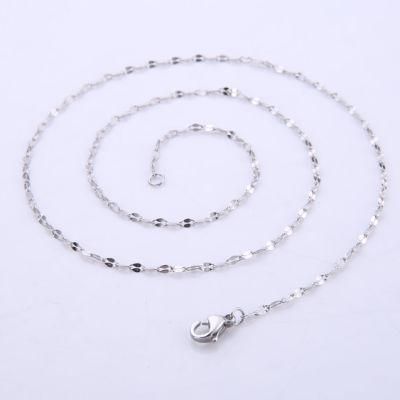 Custom Stainless Steel Jewelry Lip Chain Layering Necklace/Chain Accessories for Fashion Jewelry Making