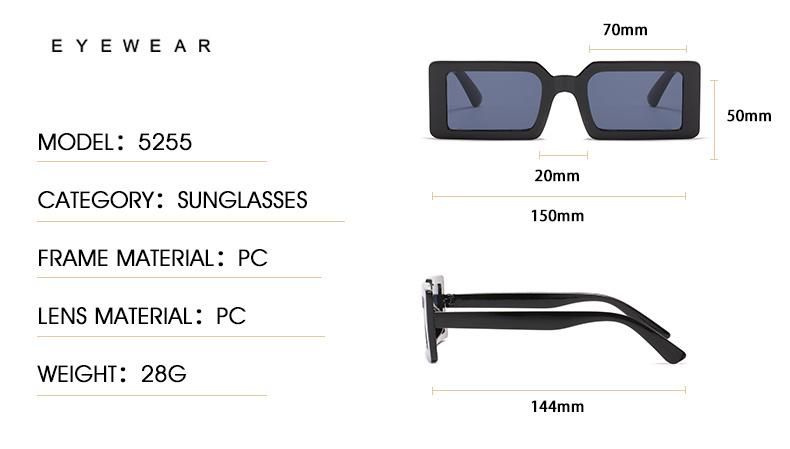 Foreign Trade Sunglasses Women Square Small Frame Silver Light Green Dazzling Sunglasses
