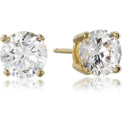 Wholesale Fashion Jewelry 1CT Round Cut Moissanite Earring for Girls