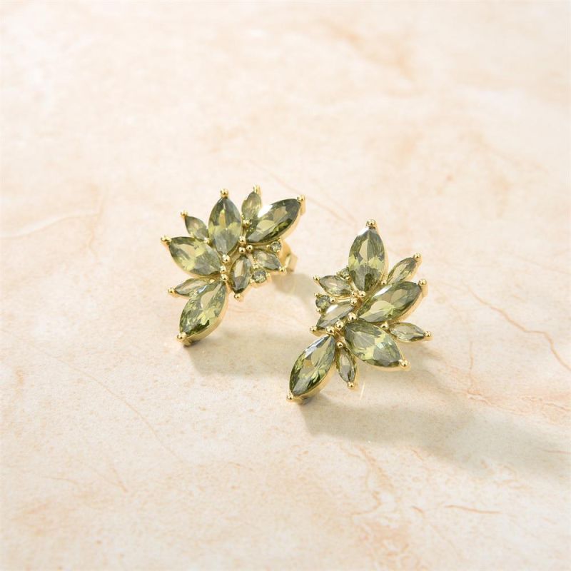 Classic Fashion Flower 925 Sterling Silver Stud Earrings