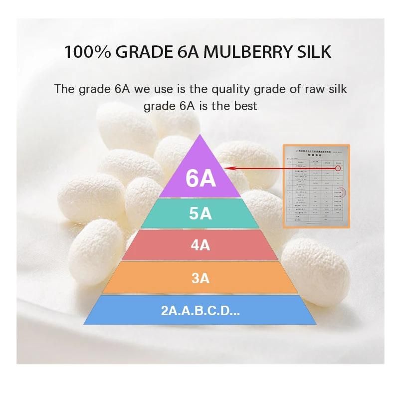 5cm Hot Sale 100% Mulberry Silk Silk Scrunchies with High Quality Elastic