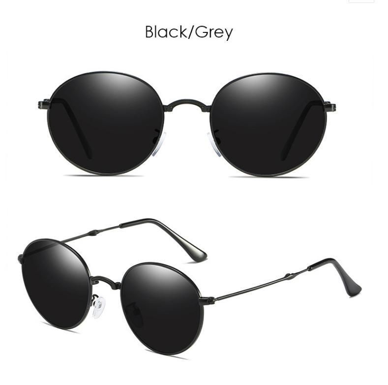 Easy Carry Pocket Metal Round Foldable Polarized Folding Luxury High Quality Sunglasses Sunglass Fold