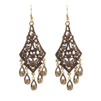 2019 Best Selleing Newest Design Alloy Earrings with Gemstone Jewelry
