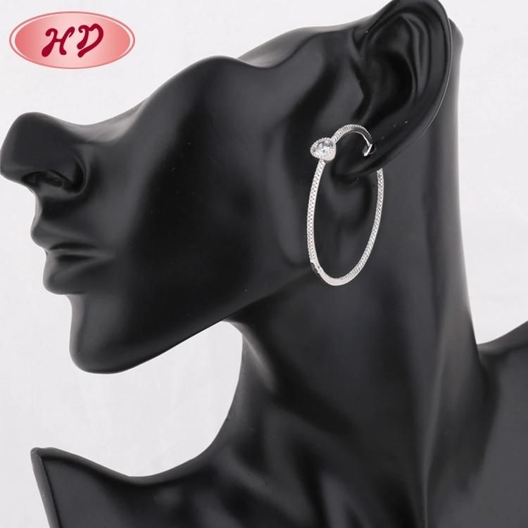 Custom Simple Popular Hoop Earring Designs Jewelry for Woman