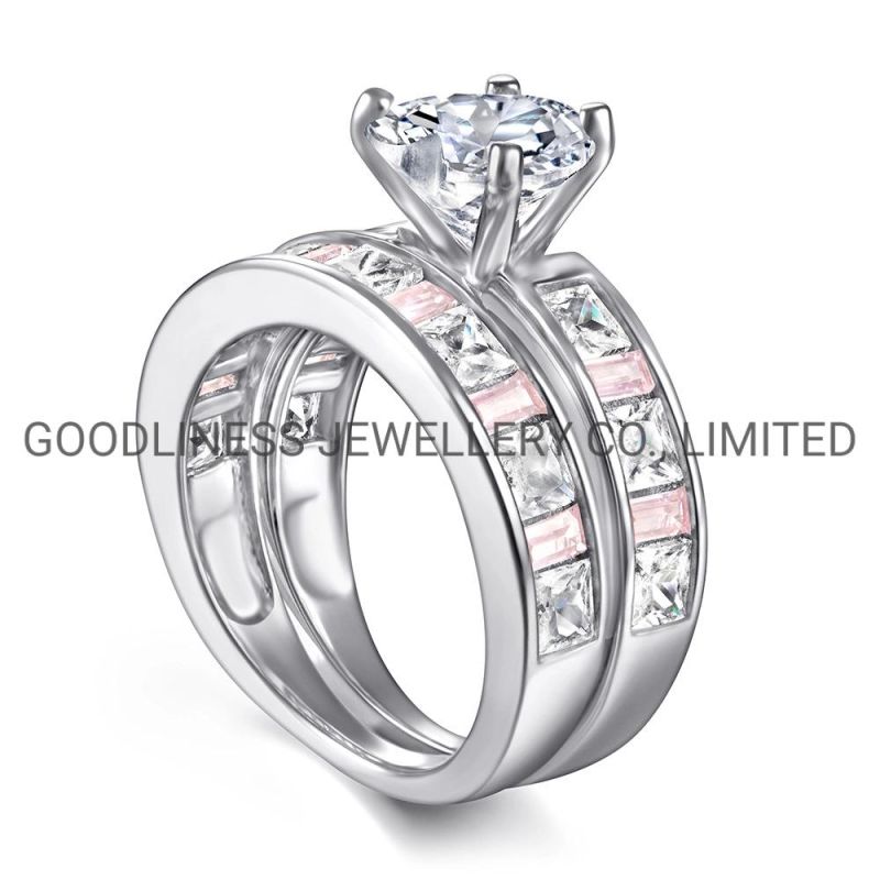 Hot Sale 925 Sterling Silver Women Wedding Jewelry CZ Rings