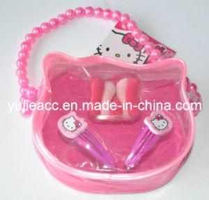Hello Kitty Shaped PVC Bag with Hair Accessories Inside