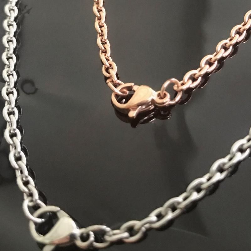 Stainless Steel Cable Chain Necklace 3, 4, 5, 6, or 8mm Thickness Chain Accessories for Jewelry Making