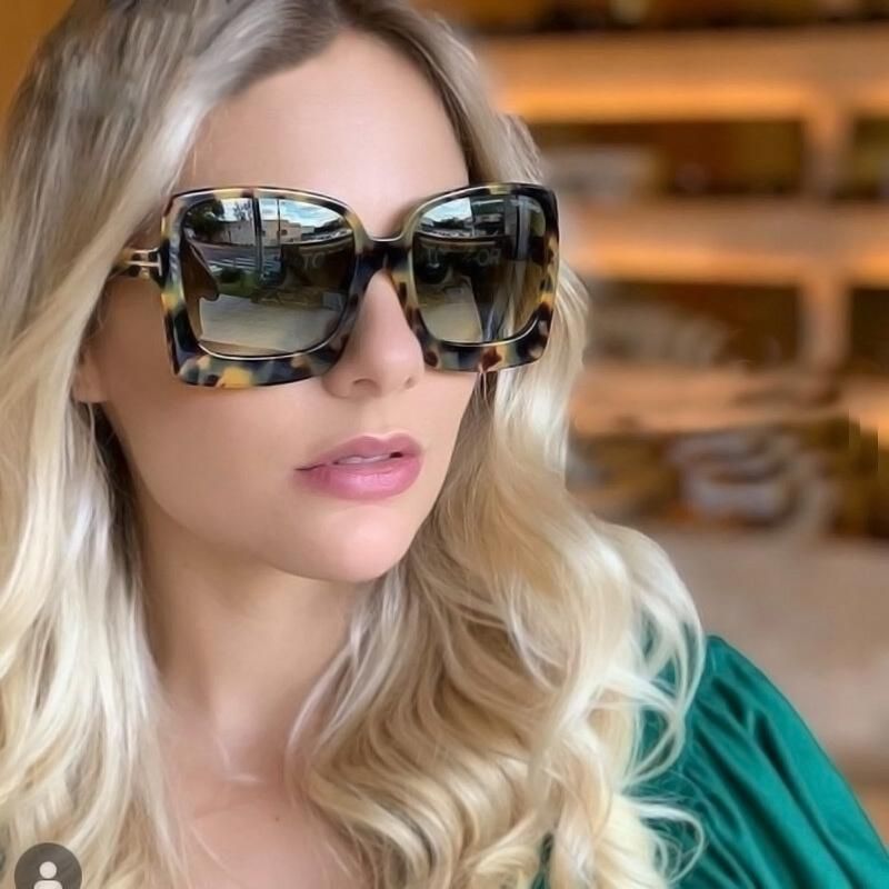 Sunglasses T-Shaped Big Frame Trend European and American Ins Fashion Modern Sunglasses