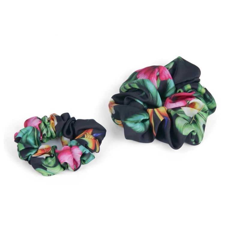 Non-Toxic Luxury Satin Hair Ties Pure Mulberry Scrunchy Set Hair Bands with Scrunchies PAC