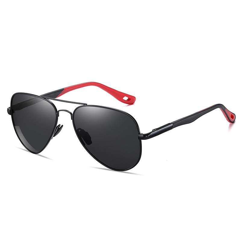 Durable Aviator Style Multi Colors Metal Frame Polarized Sunglasses