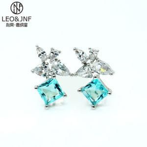 Wholesale Fashion Stud Earring 925 Silver Earring or Copper Gold Plated Zircon Charm Earrings