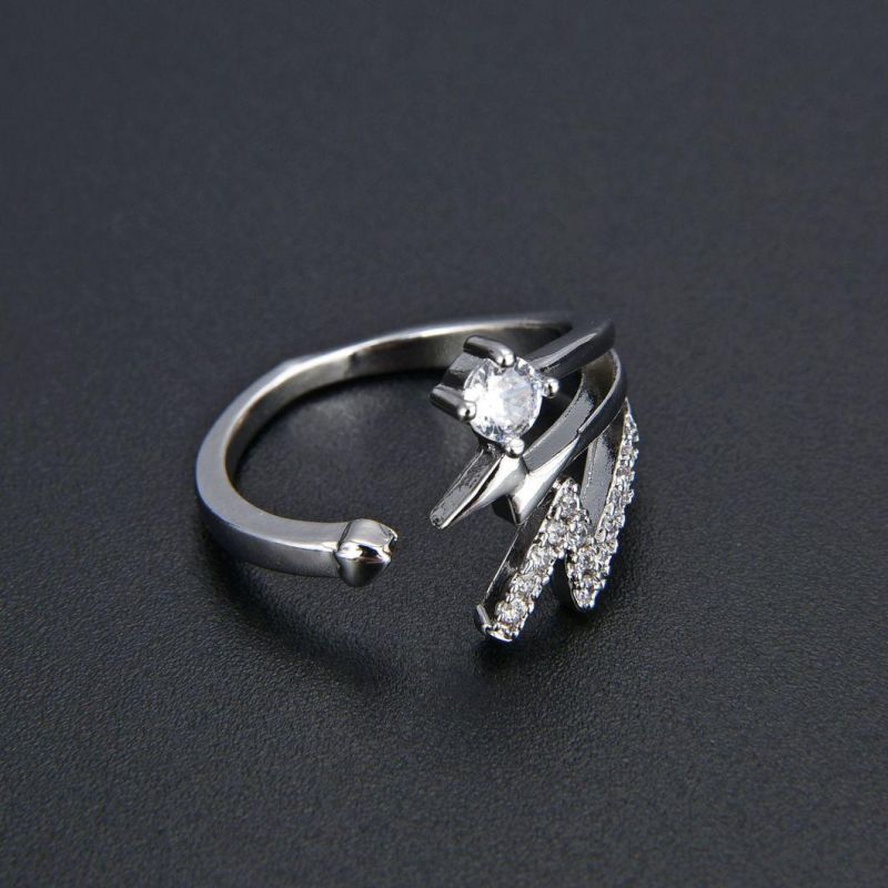 Fashion Flashing Lighting Ring Can Adjustment Filling Zircon Ring