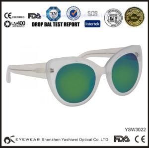 Hot Fashion Green Mirror Cat Eye Glasses Eyewear New