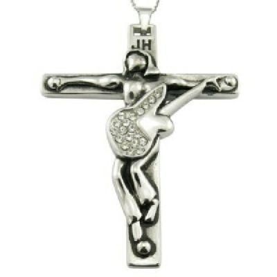 Best Selling Metal Jesus Guitar Cross Pendant