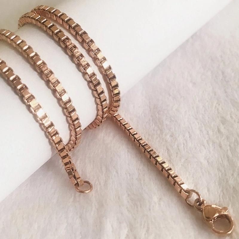 Jewelry Stainless Steel Making Bulk Box Chain Necklace