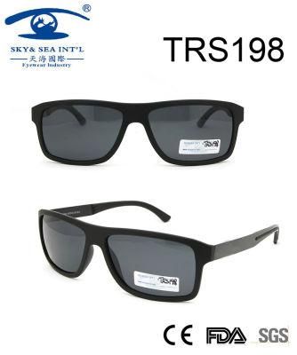 Italy Design Classical Black Style Frame Tr90 Sunglasses (TRS198)