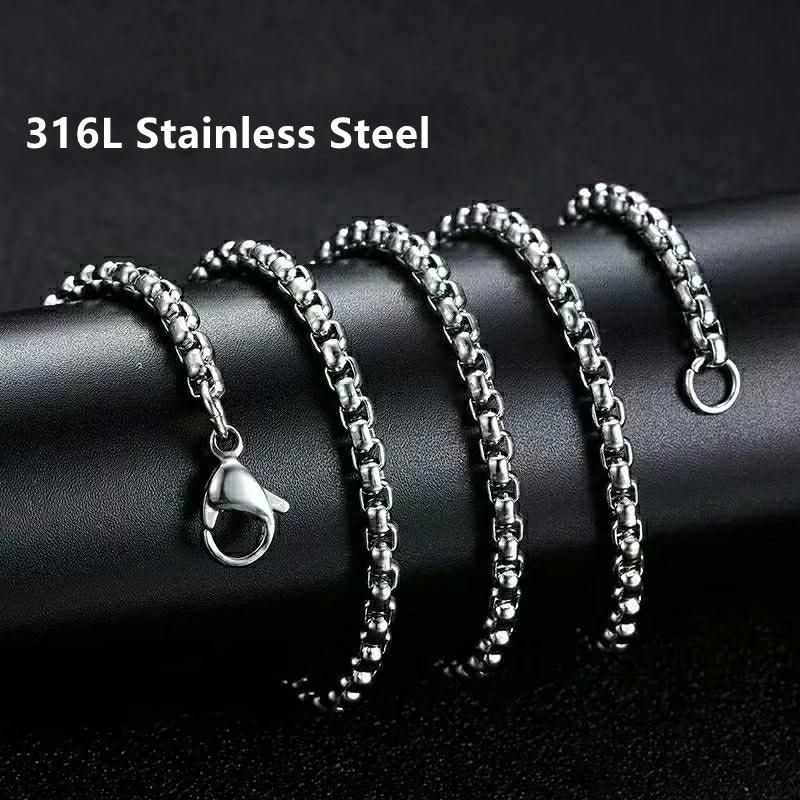 Stainless Steel Chain Square Pearl Neck Chain