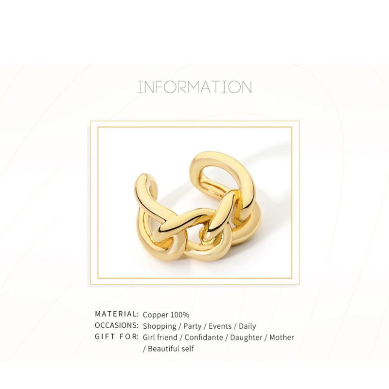 OEM Couple Chain Design Wedding Brass Rings