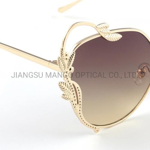 Gold Leaf Decorate Luxury Feeling Sunglasses