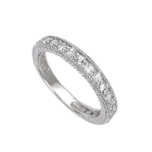 925 Sterling Silver Clear Gemstone Ladies Fashion Pretty Ring
