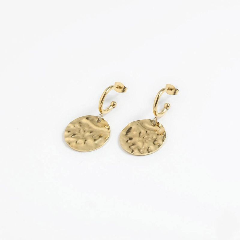 Manufacturer Custom High Quality Fashion Jewelry Women New Arrivals Earring Waterproof Stainless Steel Gold Never Fade Earring