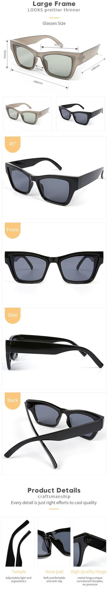 Hot Sale for Unisex Retro Injection Polarized Sunglasses