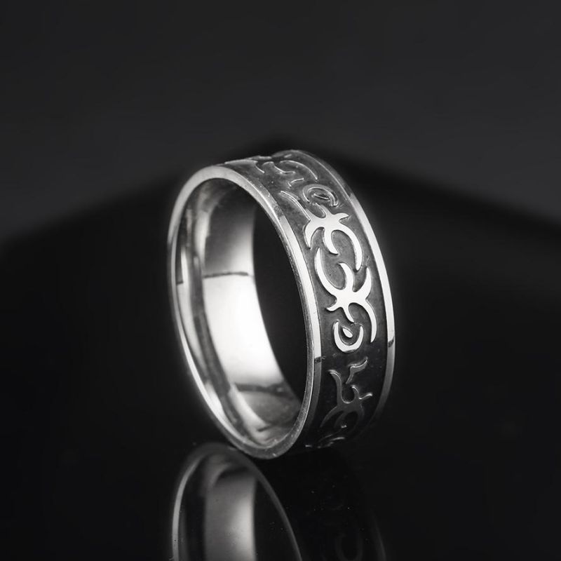 Custom 6-10 Classic Men Women Rings Wearable Engagement Fidget Spinner Wedding Rings Silver Stainless Steel Men′ S Rings
