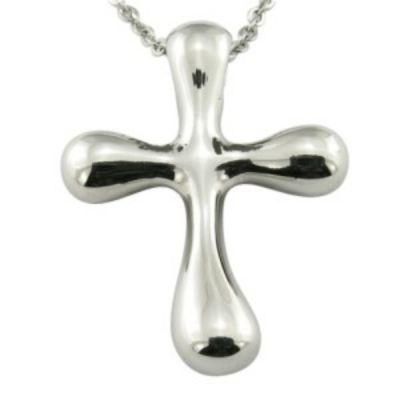 Stainless Steel Maltese Silver Cross Necklace