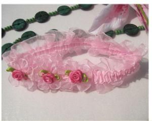 Pink, Rose Korean New Style Cute High Quality Lace Infants Baby Headband, Children Butterfly Knot Headband