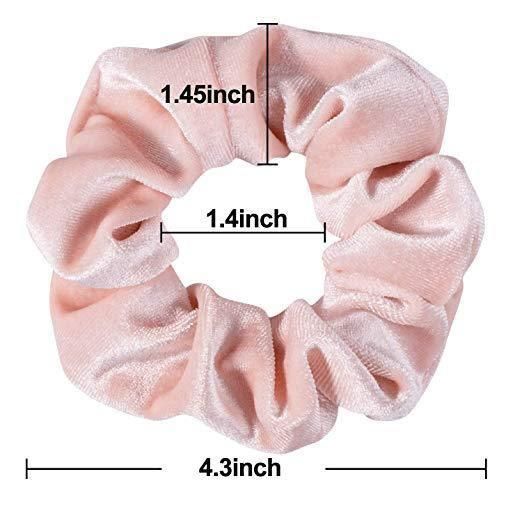 12 PCS Pink Series Hair Scrunchies Velvet Elastic Hair Loop Band Scrunchy Hair Ties Ropes Scrunchies for Women or Girls