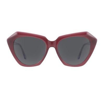 Polygon Shade Injection Acetate Sunglasses Stylish Oversized Sunglasses for Women