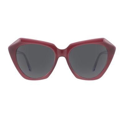 Polygon Shade Injection Acetate Sunglasses Stylish Oversized Sunglasses for Women