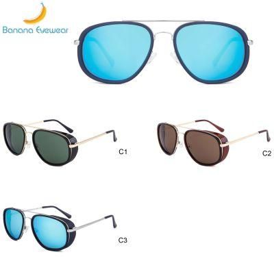 Vintage Style Retro Classic Metal for Men Polarized Sunglasses