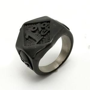Accessories Fashion Jewelry Stainless Steel Man Black Ring