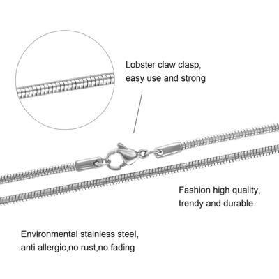 Fashion Jewelry Soft Snake Chain Anklet Bracelet Necklace for Pendants Handcraft Design