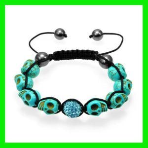 Shamballa Skull Head Bracelet