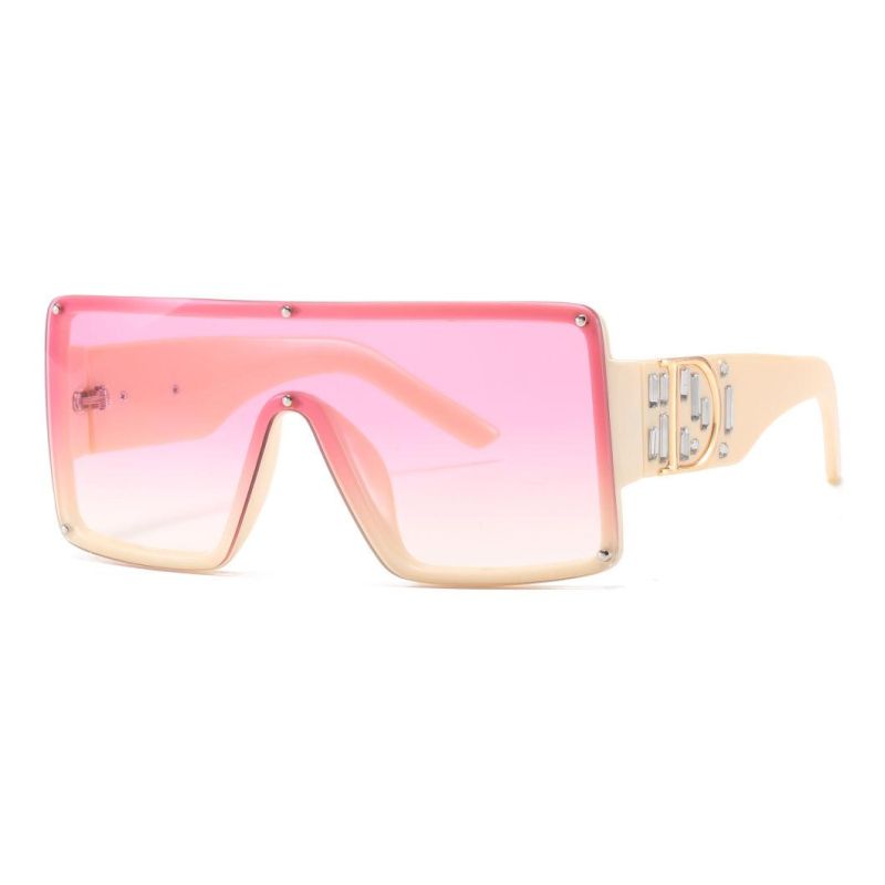 2020 No MOQ Oversized One Piece Women Fashion Sunglasses