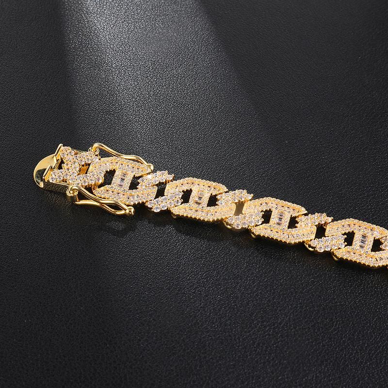 Gold Diamond Necklace Circle AAA Zircon Necklace
