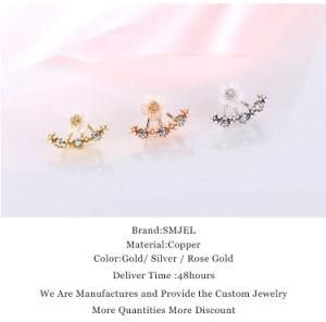 2017 Fashion Jewelry Cute Cherry Blossoms Flower Stud Earrings