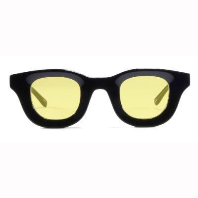 2022 Pre-Sale Exclusive Designer Style Thick Acetate Cr39 Sunglasses Round Fashion Popular Sunglasses Designer Top Sunglasses