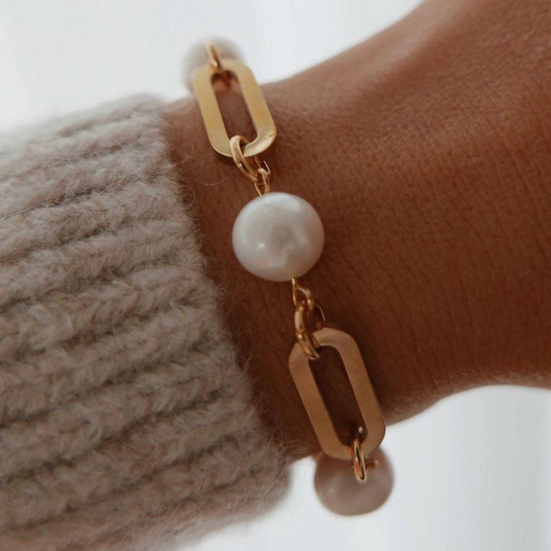 Manufacturer Custom Stainless Steel Jewelry 316L High Quality Non Tarnish Gold Plated Fashion Jewelry Women Bracelet