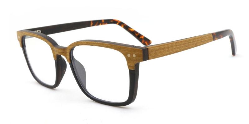 Classic Retro Wholesale Two Layers Optical Frames Wooden Eyewear