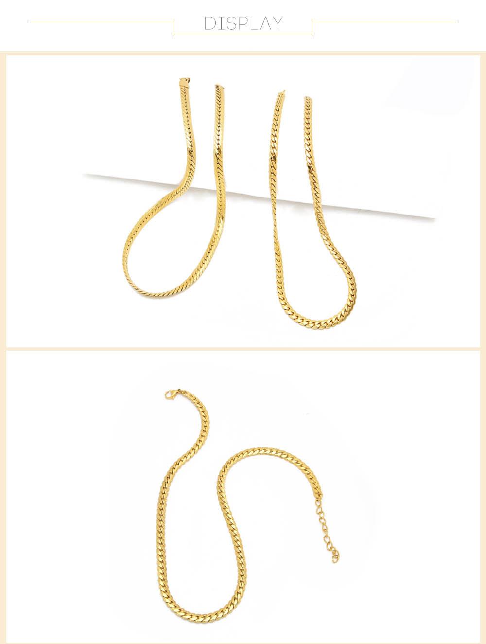 Latest Minimalist Gold Chain Brass Choker Necklace Fashion Women Ladies Necklaces Jewelry