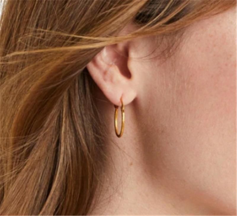 Three in One Design Hoop Pearl Drop Earring with Textured for Fashion Women and Girls Jewelry