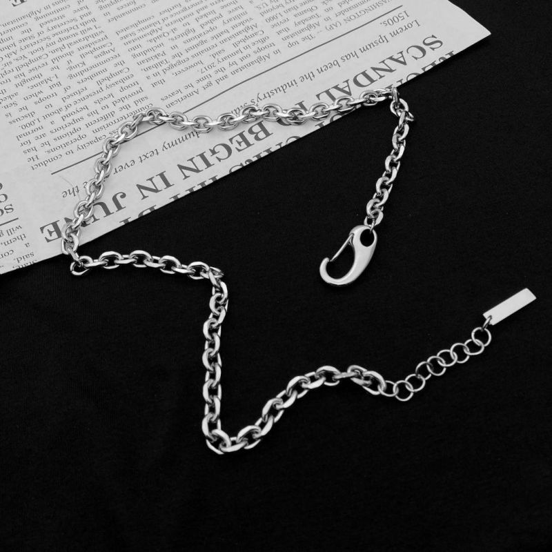Manufacturer Custom Fashion Necklace Jewelry High Quality Stainless Steel Male Jewelry 2022 Metal O Chain Hip Pop Rap Domineering Simple Chain Jewellery