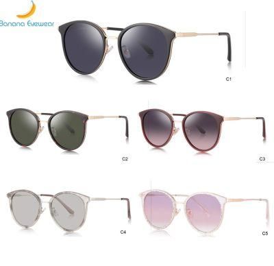 Fashion Women Cat Eye Metal Polarized Sunglasses High Quality Ready Goods