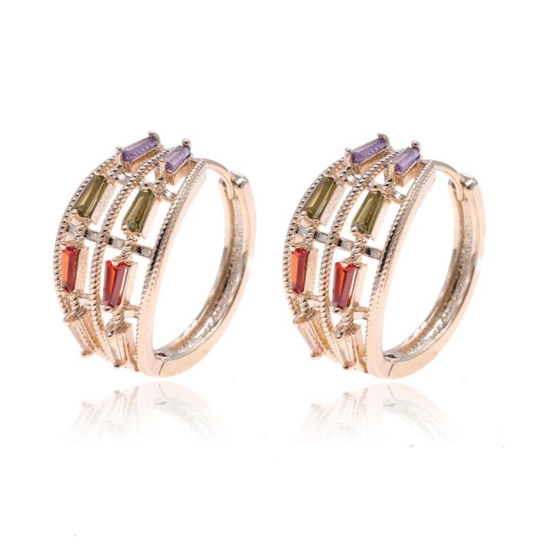 Cubic Zirconia Fashion Feminine Glamour Earrings